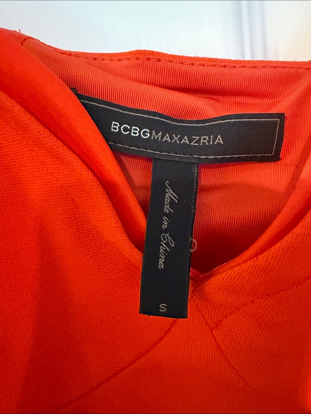 BCBGMaxAzria Red-Orange High-Low Spaghetti Strap Dress Size Small - Picture 2 of 7